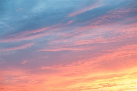 Colorful Clouds On Dramatic Sunset Sky Stock Photo Download Image Now