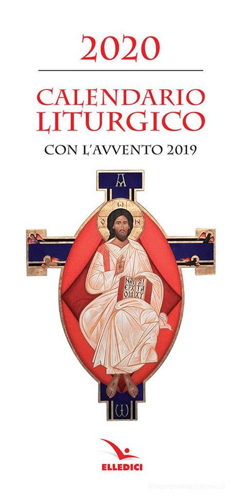 Calendario Liturgico 2020 Con Avvento 2019 9788801065893 In Liturgia
