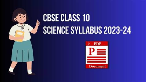 Cbse Class 10 Science Syllabus 2023 24 Pdf Download