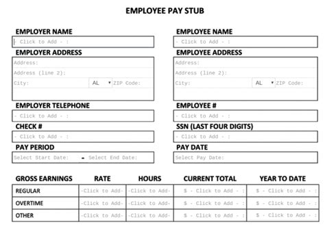 Free Pay Stub Template Tips And What To Include Best Practice In Hr