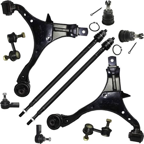 Detroit Axle Front Control Arms W Ball Joints Sway Bars Tie Rods Suspension Kit