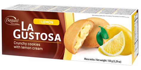 La Gustosa Crunchy Cookies With Lemon Cream Bogutti