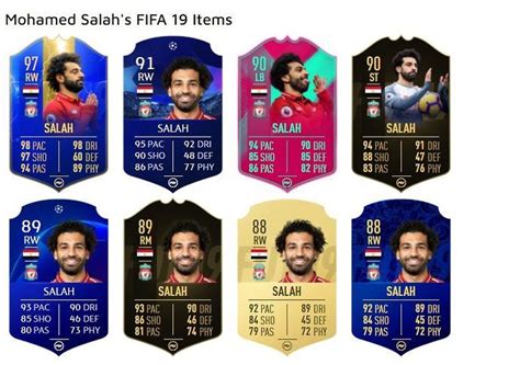 Fifa 22 Looking Back At Mohamed Salahs Fut Cards Over The Years