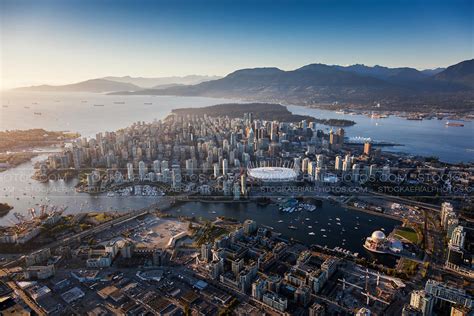 Aerial Photo Vancouver Skyline 2016