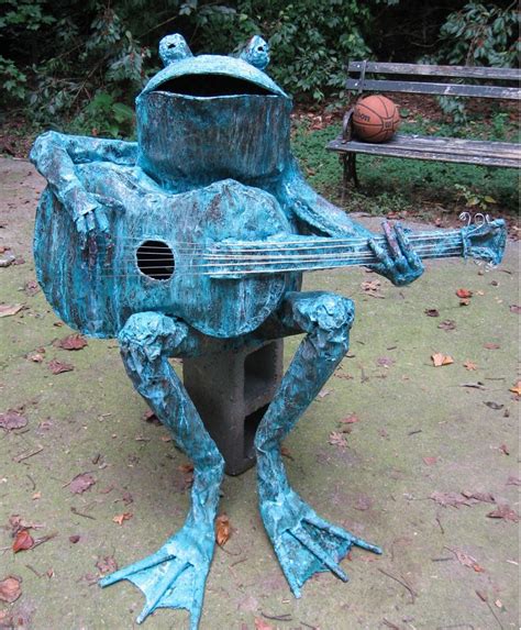 Frogs With Guitars Always A Favorite Frogs Will Smith Bird Bath