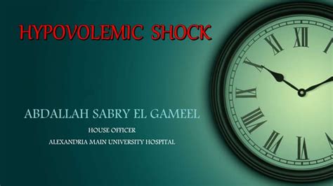 Hypovolemic Shock Ppt