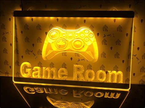 Game Room Lighted Sign Console Led Light Decor Light