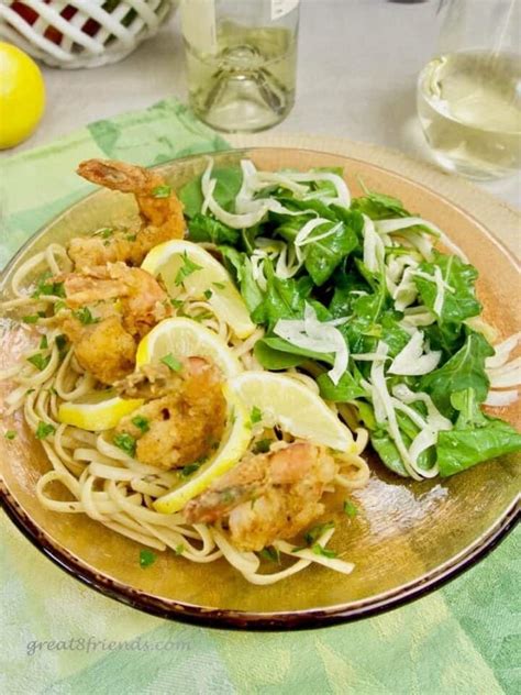 Spicy Shrimp Scampi With Linguine Recipe Great Eight Friends