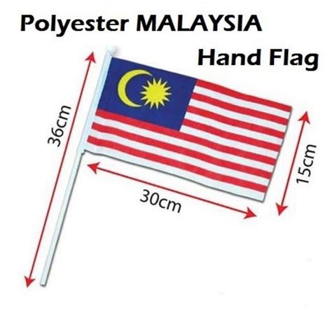 Hand Flag Malaysia Bendera Tangan Malaysia Spring Flag Malayia Car