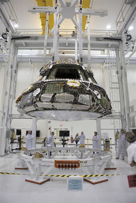 Photos One Of A Kind Heat Shield Installed On Nasas Orion Spacecraft