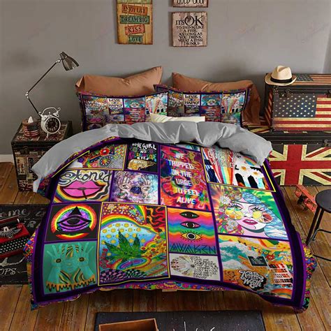 Colorful Hippie Bedding Set K NLVCAIIQ Betiti Store