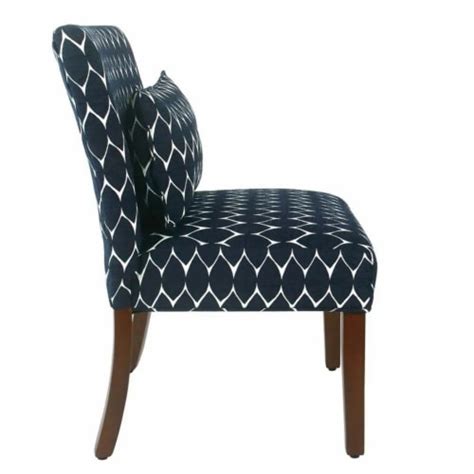 Fabric Upholstered Wooden Accent Chair With Medallion Pattern In