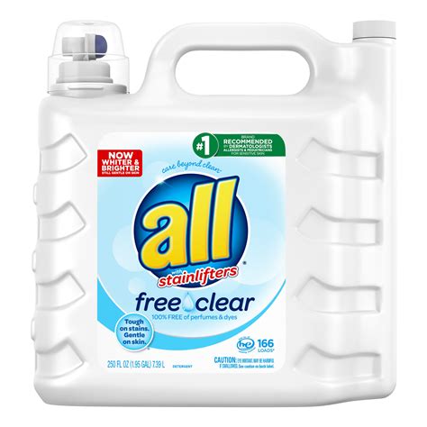All Free Clear For Sensitive Skin 166 Loads Liquid Laundry Detergent