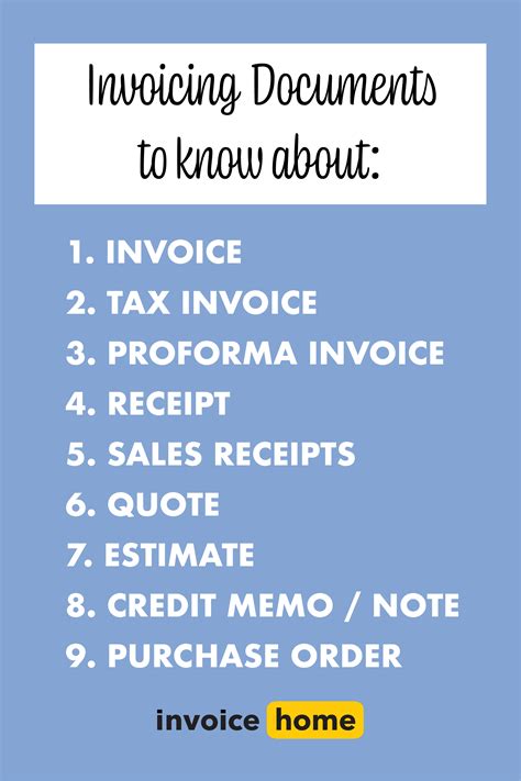Invoicing Documents To Know And When To Use Them For Your Small Business