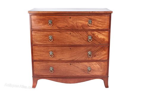George Iii Mahogany Bow Front Chest Of Drawers Antiques Atlas