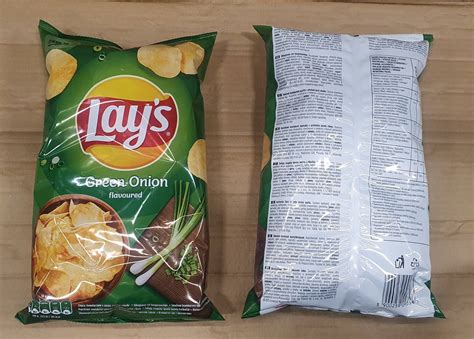 Chips Lays Green Onion 140 G Grocery Crisps And Snacks Lays