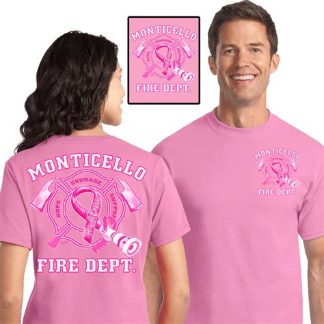 Fire Department Breast Cancer Shirts Fire Duty Shirts Dove Designs