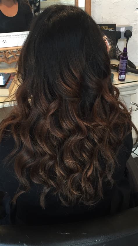 Balayage Black Hair Brown Caramel Inspired By Emily From Pll