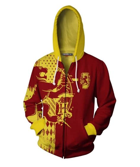 Gryffindor House Harry Potter Zipper Hoodie Full Print By