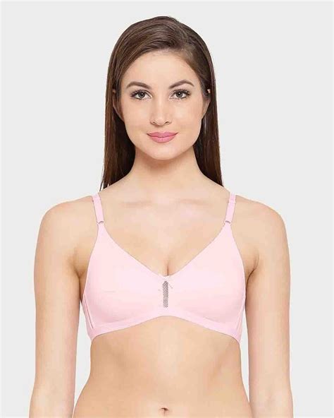 Buy Clovia Smoothie Non Padded Non Wired Full Coverage Bra In Baby Pink