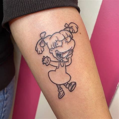 Angelica Rugrats Tattoo In 2022 Tattoos Rugrats Animal Tattoo