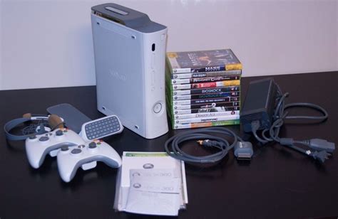 Xbox 360 Core White 120 Gb Console 14 Games Bundle W Accessories Clean