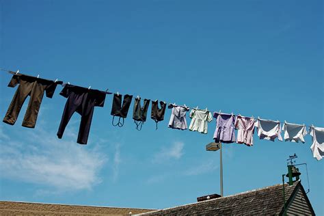 Amish Clothing On Closeline Photograph By Sally Weigand Fine Art America