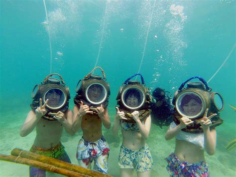 Nozawa And Companions Went Helmet Diving In Mactan Cebu On 3242018