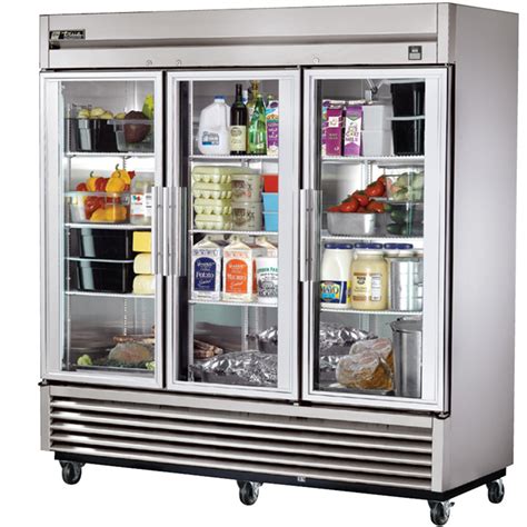 True Ts 72g 72 Cu Ft Stainless Steel 3 Glass Door Refrigerator