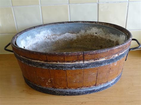 Wood And Galvanized Wash Tub Antique Wash Tub Antique Etsy In 2020