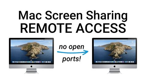How To Remote Access To Mac Screen Sharing Youtube