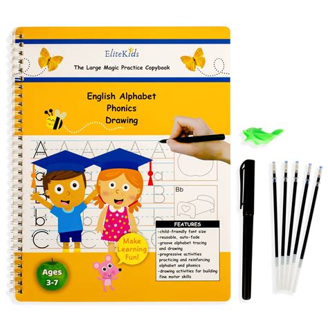 Buy Elitekids Large Magic Practice Copybook For Kids Groove Letter