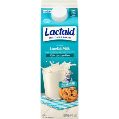 Lactaid 100 Lactose Free 1 Lowfat Milk 1 Qt Kroger