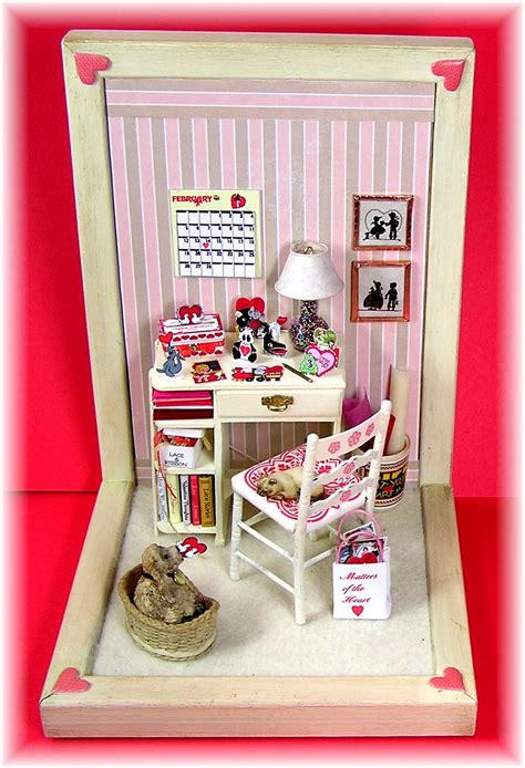 Diy projects to try crafts to do wood crafts wood projects craft projects arts and crafts project ideas woodworking projects decor crafts. DYI DOLLHOUSE MINIATURES: LITTLE STORIES: "THE VALENTINE BOX"