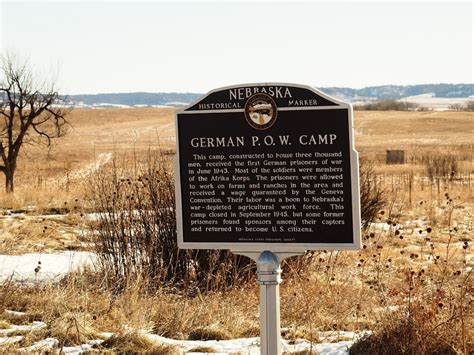 Marker Monday German P O W Camp History Nebraska