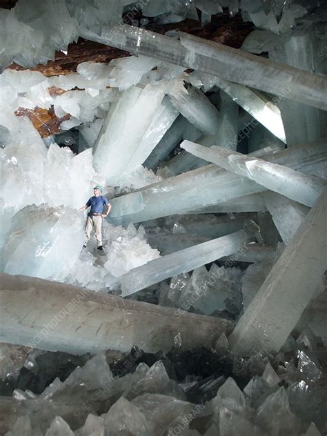 Cave Of Crystals Naica Mine Mexico Stock Image E5800044