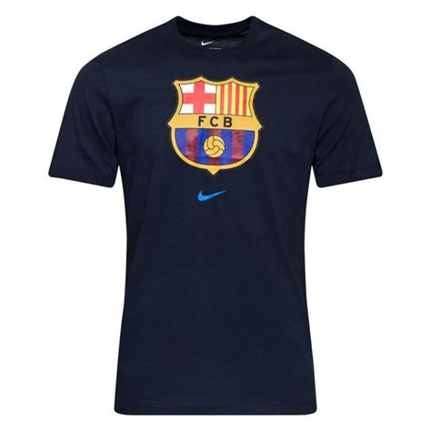 Fc Barcelone T Shirt Evergreen Crest Bleu Foncé Unisportstorefr