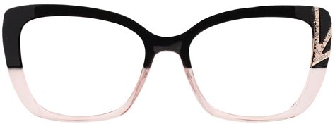 Morna Black And Pink Cat Eye Eyeglasses