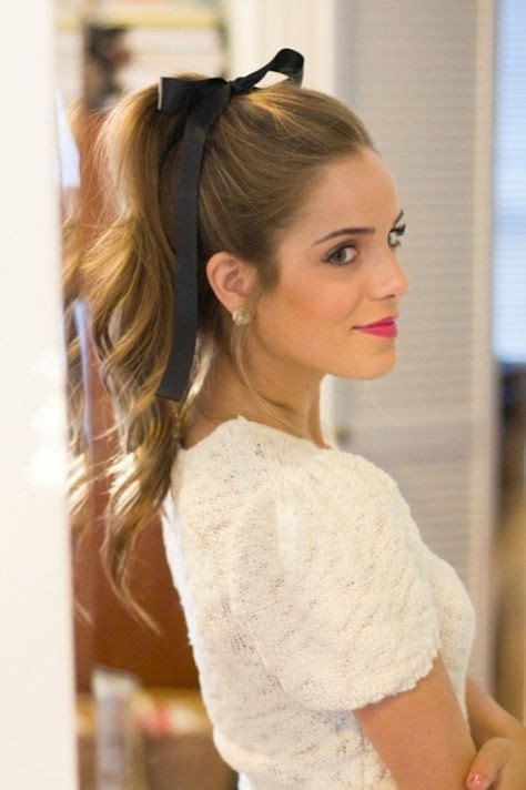 Ponytail With A Bow Romantic Hairstyle Beauty Fix Ponytail
