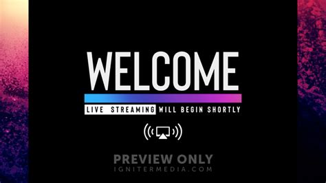 Live Stream Welcome Title Graphics Life Scribe Media