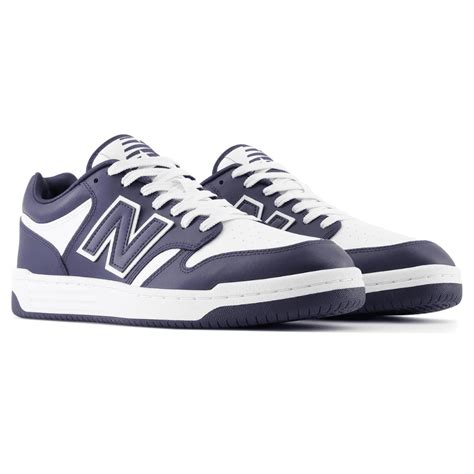 New Balance 480 White And Navy Trainers Millars Shoe Store