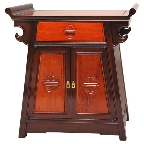 Oriental Furniture Rosewood Altar Cabinet Two Tone 2750h Walmart