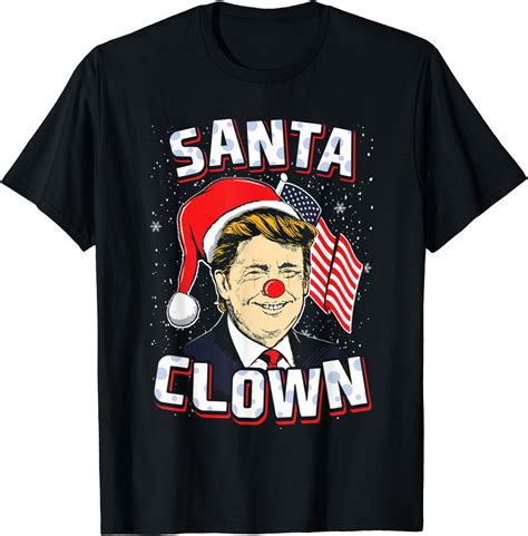 Santa Clown Us President Donald Trump With Santa Claus Hat