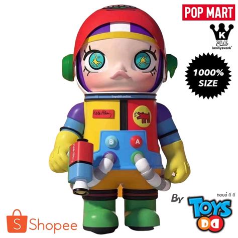 Pop Mart Molly Mega Collection Space Molly Keith Haring Shopee