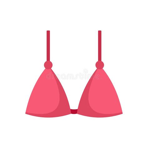 woman bra icon flat isolated vector stock vector illustration of breast glamour 238065159