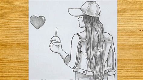 Hidden Face Drawing How To Draw A Girl With Cap And Milkshake