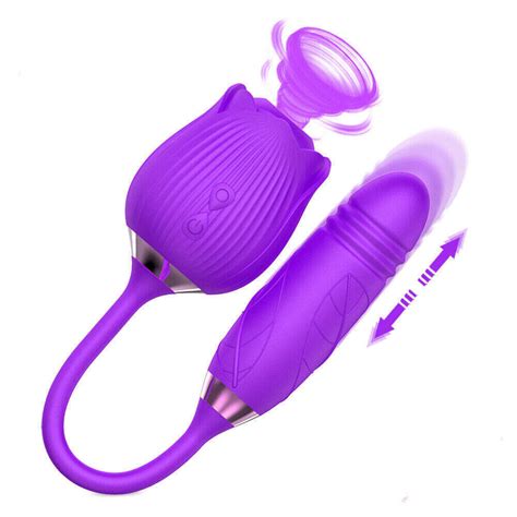 rose shape sucking vibrator clitoral g spot suction sex toy 7 speed waterproof ebay