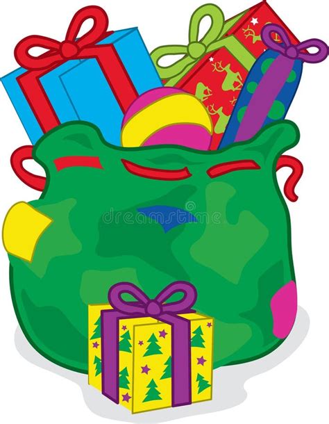 christmas sack of presents stock vector illustration of symbol 327242