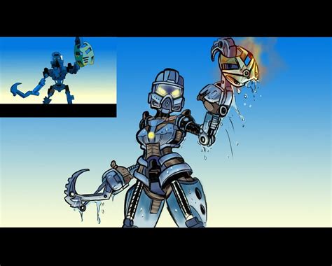 Bionicle Toa Gali Mnolg Scene Redraw By Danny On Deviantart Bionicle