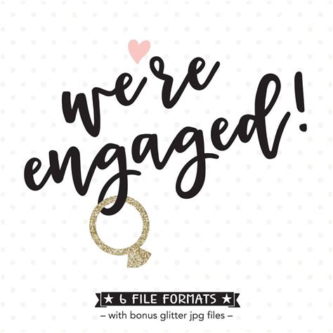 Engagement Svg Were Engaged Svg Bride And Groom Shirts Etsy In 2021
